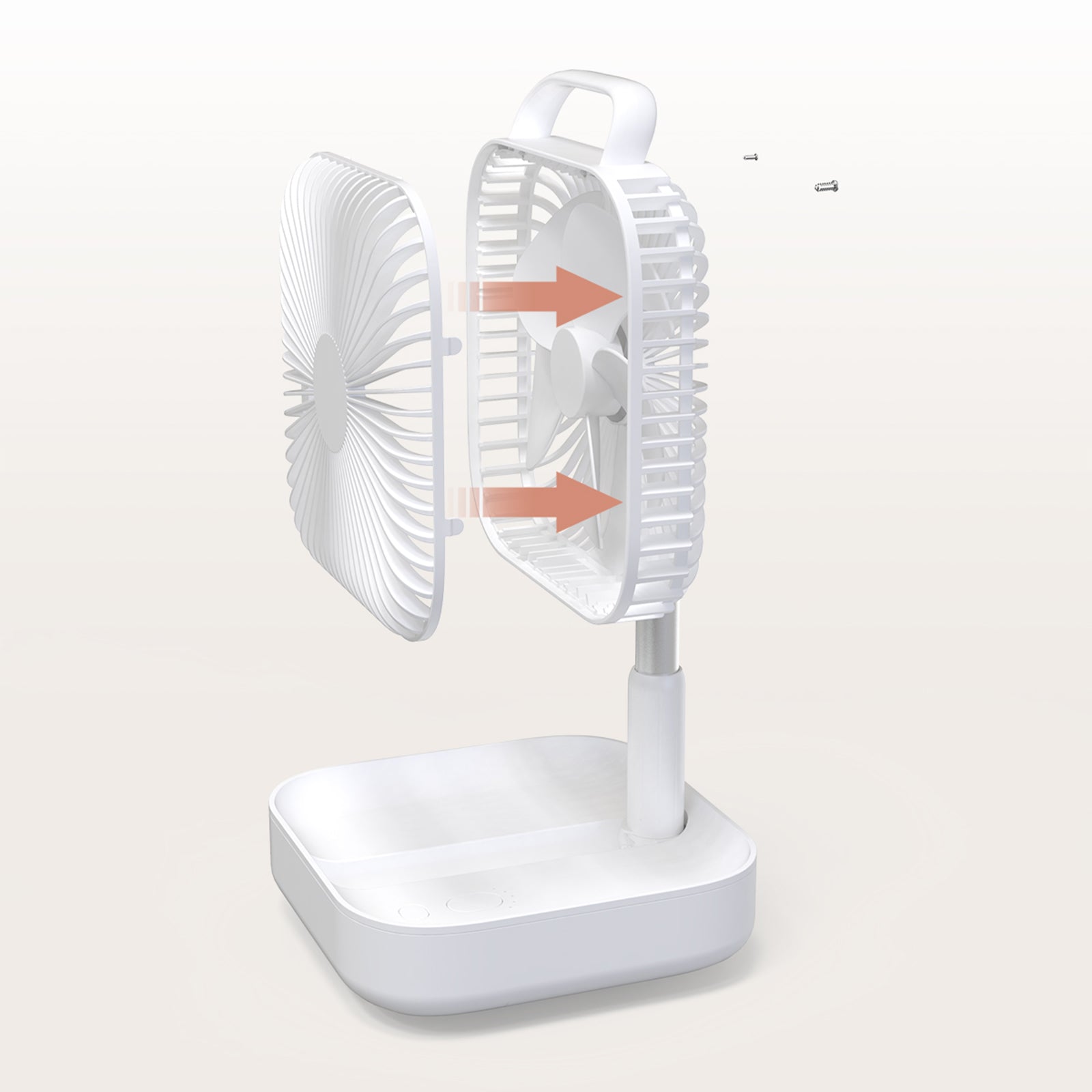 BENWIS HA-FDF Mini Desktop Fan Foldable Retractable Summer Cooling Fan BENWIS HA-FDF Mini Desktop Fan Foldable Retractable Summer Cooling Fan